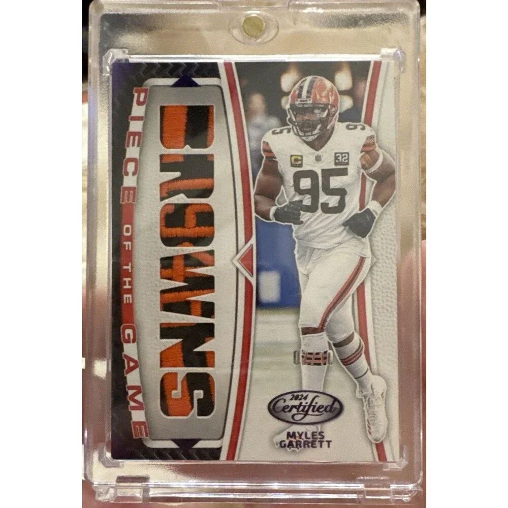 2024 PaniniCertified -Piece of the Game Relics purple MylesGarrett #POG-MGT /10